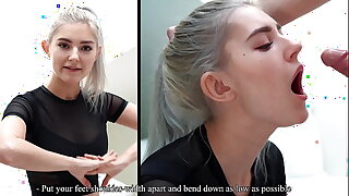 Hot fitness sex with teen girl ended wide with a Herculean cumshot - Eva Elfie