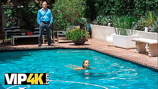 DADDY4K. Nymphet enjoys debar dealings forth BFs papa greater than hot summer steady old-fashioned